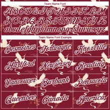 Загрузить изображение в средство просмотра галереи, Custom Crimson White 3D Pattern Design Animal Crane Performance T-Shirt