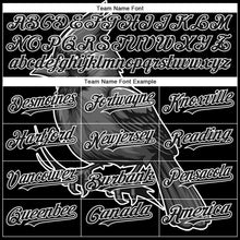 Load image into Gallery viewer, Custom Black White 3D Pattern Design Animal Cardinal Bird Authentic Baseball Jersey