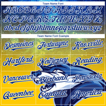 Load image into Gallery viewer, Custom Yellow Royal-White 3D Pattern Design Animal Wolf Authentic Baseball Jersey