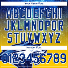 Load image into Gallery viewer, Custom Yellow Royal-White 3D Pattern Design Animal Wolf Authentic Baseball Jersey