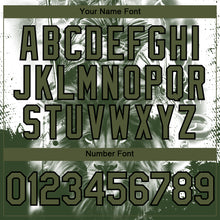 Load image into Gallery viewer, Custom White Olive-Black 3D Pattern Design Animal Lion Authentic Baseball Jersey