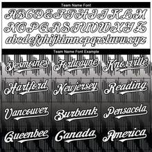 Load image into Gallery viewer, Custom White Black 3D Pattern Design Lines Authentic Baseball Jersey