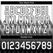 Load image into Gallery viewer, Custom White Black 3D Pattern Design Lines Authentic Baseball Jersey