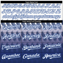 Загрузить изображение в средство просмотра галереи, Custom White Royal 3D Pattern Design Lines Authentic Baseball Jersey