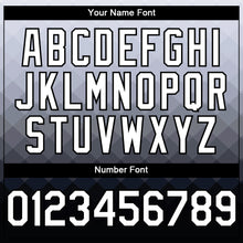 Laden Sie das Bild in den Galerie-Viewer, Custom Gray White-Black 3D Pattern Design Gradient Square Shape Authentic Baseball Jersey