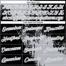 Load image into Gallery viewer, Custom Gray Black-White 3D Pattern Design Abstract Brush Stroke Performance T-Shirt