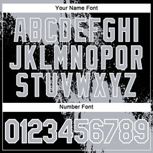 Load image into Gallery viewer, Custom Gray Black-White 3D Pattern Design Abstract Brush Stroke Performance T-Shirt