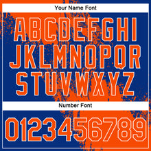 Загрузить изображение в средство просмотра галереи, Custom Orange Royal-White 3D Pattern Design Abstract Brush Stroke Performance T-Shirt