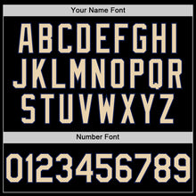 Загрузить изображение в средство просмотра галереи, Custom Black City Cream-Navy 3D Pattern Design Abstract Splatter Texture Authentic Baseball Jersey