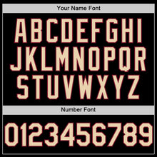 Загрузить изображение в средство просмотра галереи, Custom Black City Cream-Crimson 3D Pattern Design Abstract Splatter Texture Authentic Baseball Jersey