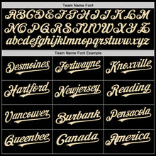 Load image into Gallery viewer, Custom Black Cream-Purple 3D Pattern Design Geometric Shapes Authentic Baseball Jersey