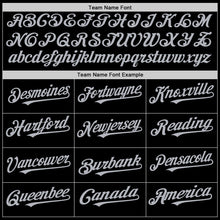 Charger l'image dans la galerie, Custom Black Gray-Purple 3D Pattern Design Geometric Shapes Authentic Baseball Jersey