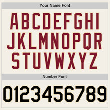 Загрузить изображение в средство просмотра галереи, Custom Cream Black-Crimson 3D Pattern Design Confetti Authentic Baseball Jersey