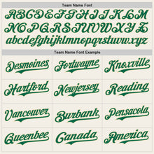 Charger l'image dans la galerie, Custom Cream Kelly Green-Red 3D Pattern Design Confetti Authentic Baseball Jersey