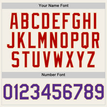 Загрузить изображение в средство просмотра галереи, Custom Cream Purple-Red 3D Pattern Design Confetti Authentic Baseball Jersey