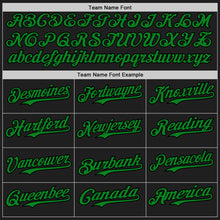 Загрузить изображение в средство просмотра галереи, Custom Black Grass Green-Pink 3D Pattern Design Confetti Authentic Baseball Jersey