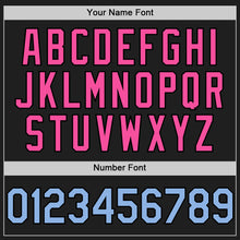 Charger l'image dans la galerie, Custom Black Light Blue-Pink 3D Pattern Design Confetti Authentic Baseball Jersey