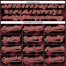 Charger l'image dans la galerie, Custom Black Crimson-Cream 3D Pattern Design Halftone Dots Authentic Baseball Jersey