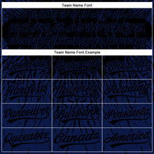 Laden Sie das Bild in den Galerie-Viewer, Custom Black Navy 3D Pattern Design Abstract Wave Authentic Baseball Jersey