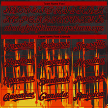 Загрузить изображение в средство просмотра галереи, Custom Black Red 3D Pattern Design Abstract Shape Authentic Baseball Jersey