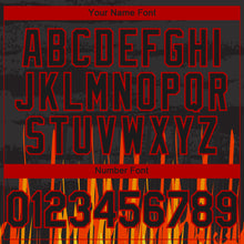 Загрузить изображение в средство просмотра галереи, Custom Black Red 3D Pattern Design Abstract Shape Authentic Baseball Jersey