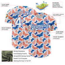 Загрузить изображение в средство просмотра галереи, Custom White Royal 3D Pattern Design Animal Butterfly Authentic Baseball Jersey