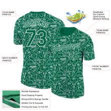 Загрузить изображение в средство просмотра галереи, Custom Kelly Green White 3D Pattern Design Cowboy Accessory Performance T-Shirt