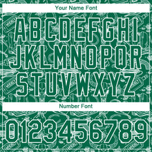 Загрузить изображение в средство просмотра галереи, Custom Kelly Green White 3D Pattern Design Cowboy Accessory Performance T-Shirt