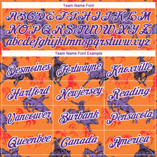 Загрузить изображение в средство просмотра галереи, Custom Orange Purple-White 3D Pattern Design Cowboy Rodeo Performance T-Shirt