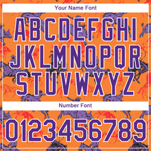 Загрузить изображение в средство просмотра галереи, Custom Orange Purple-White 3D Pattern Design Cowboy Rodeo Performance T-Shirt