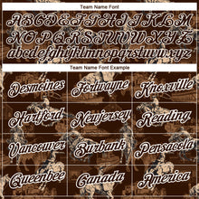Загрузить изображение в средство просмотра галереи, Custom Brown White 3D Pattern Design Cowboy Rodeo Performance T-Shirt
