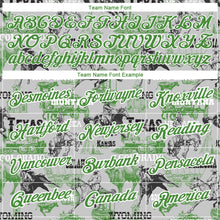 Load image into Gallery viewer, Custom White Aurora Green 3D Pattern Design Cowboy Rodeo Performance T-Shirt