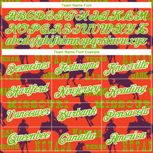 Load image into Gallery viewer, Custom Red Neon Green-White 3D Pattern Design Cowboy Rodeo Performance T-Shirt