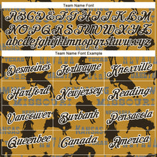 Charger l'image dans la galerie, Custom Old Gold Black-White 3D Pattern Design Cowboy Rodeo Performance T-Shirt
