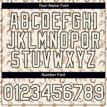 Laden Sie das Bild in den Galerie-Viewer, Custom Cream Black 3D Pattern Design Cowboy Accessory Performance T-Shirt