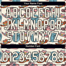 Laden Sie das Bild in den Galerie-Viewer, Custom Cream Black 3D Pattern Design Cowboy Accessory Performance T-Shirt