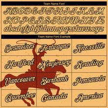 Load image into Gallery viewer, Custom Gold Crimson-Black 3D Pattern Design Cowboy Rodeo Performance T-Shirt