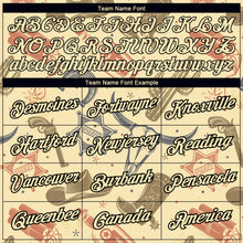 Laden Sie das Bild in den Galerie-Viewer, Custom Cream Black 3D Pattern Design Cowboy Accessory Performance T-Shirt