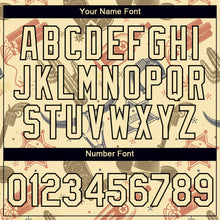 Laden Sie das Bild in den Galerie-Viewer, Custom Cream Black 3D Pattern Design Cowboy Accessory Performance T-Shirt