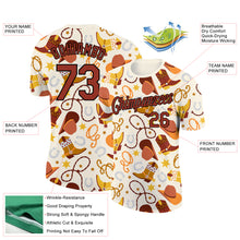 Laden Sie das Bild in den Galerie-Viewer, Custom Cream Crimson-Black 3D Pattern Design Cowboy Accessory Performance T-Shirt