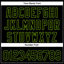 Laden Sie das Bild in den Galerie-Viewer, Custom Black Neon Green 3D Pattern Design Rave Monster Authentic Baseball Jersey