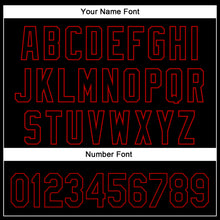 Laden Sie das Bild in den Galerie-Viewer, Custom Black Red 3D Pattern Design Rave Bloody Handprint Authentic Baseball Jersey