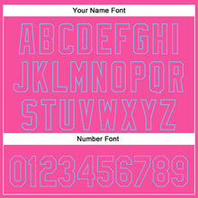 Laden Sie das Bild in den Galerie-Viewer, Custom Pink Light Blue 3D Pattern Design Rave Halloween Pumpkin Authentic Baseball Jersey