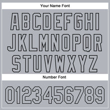 Laden Sie das Bild in den Galerie-Viewer, Custom Gray Black 3D Pattern Design Rave Halloween Pumpkin Authentic Baseball Jersey