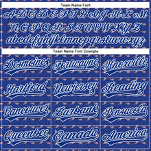 Laden Sie das Bild in den Galerie-Viewer, Custom Thunder Blue Red-Royal 3D American Flag Authentic Baseball Jersey