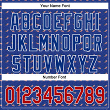 Laden Sie das Bild in den Galerie-Viewer, Custom Thunder Blue Red-Royal 3D American Flag Authentic Baseball Jersey