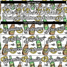 Load image into Gallery viewer, Custom White Black 3D Pattern Design Oktoberfest Beer Festival Performance T-Shirt