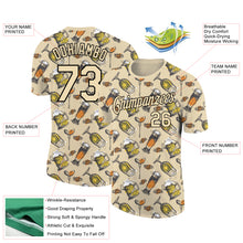 Load image into Gallery viewer, Custom City Cream Black 3D Pattern Design Oktoberfest Beer Festival Performance T-Shirt