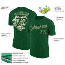 Загрузить изображение в средство просмотра галереи, Custom Green City Cream 3D Pattern Design Oktoberfest Beer Festival Performance T-Shirt