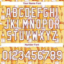 Load image into Gallery viewer, Custom Yellow White-Crimson 3D Pattern Design Oktoberfest Beer Festival Performance T-Shirt